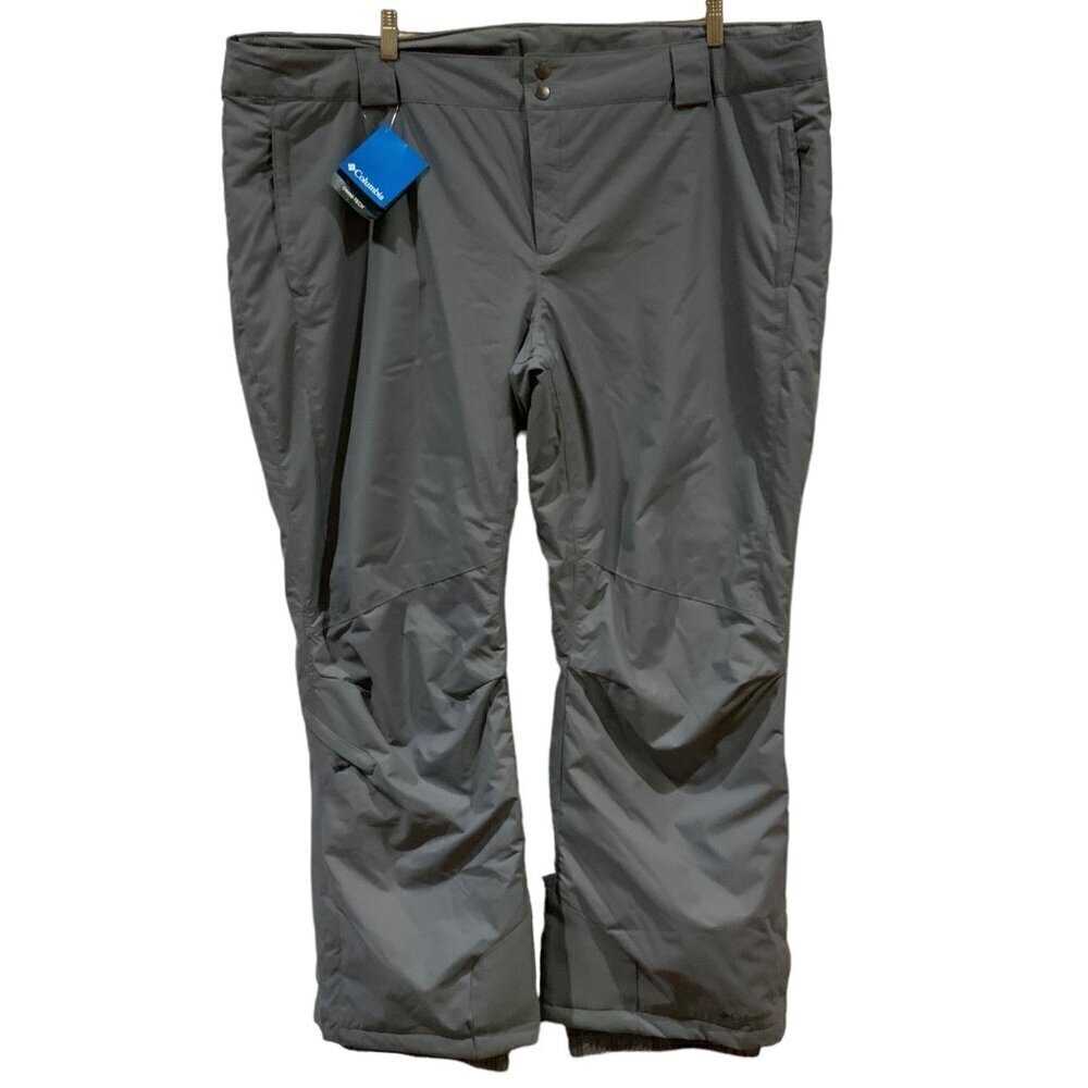 Columbia Womens Bugaboo Omni-Tech Omni-Heat Ski Pants 3X Regular Light Gray